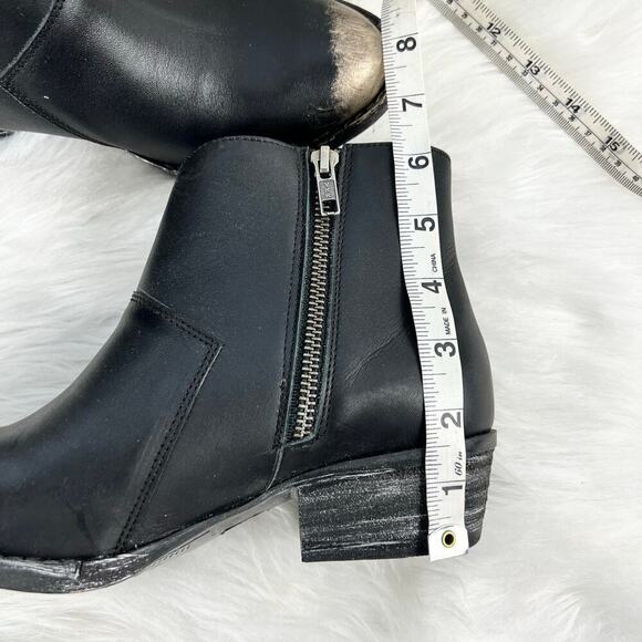 New Women’s Circle G By Corral Black Star Inlay & Studs Ankle Boots Size 8.5 - Picture 8 of 9